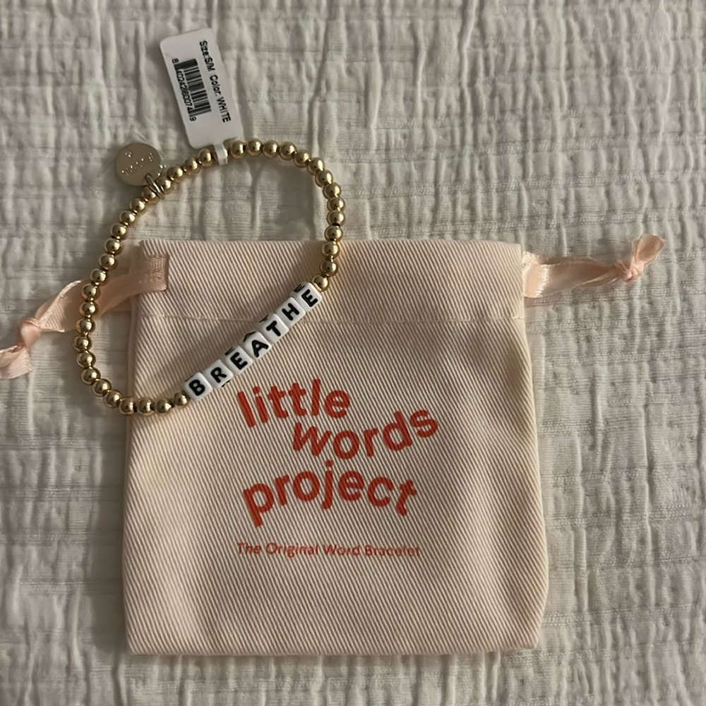 Little Words Project “Breathe” Bracelet NWT